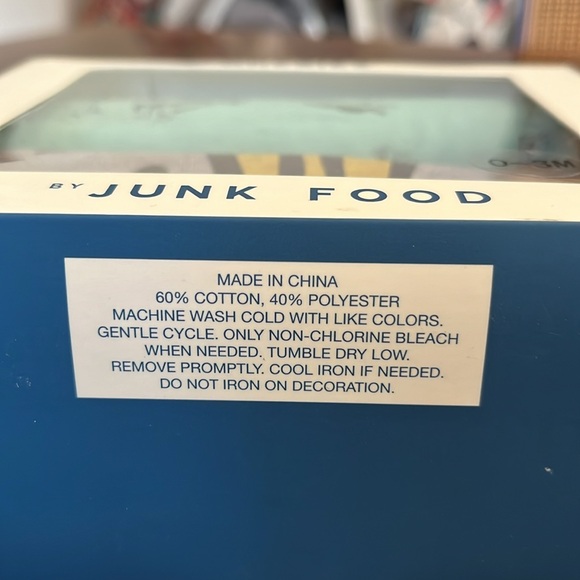 INFANT ONESIES. SIZE 0-3 MONTHS. BY JUNK FOOD. NWT - Picture 4 of 4